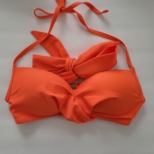 Shein Orange Wrap Bikini Top. Size XS.